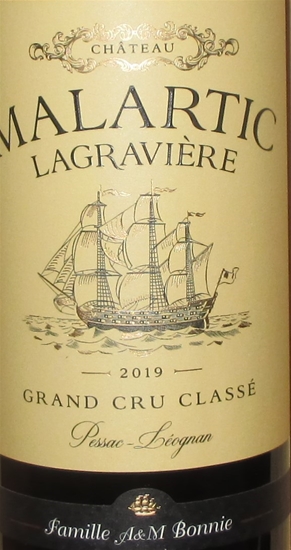 2019 Chateau Malartic-Lagraviere, Pessac-Leognan Rouge, Bordeaux, Frankrig