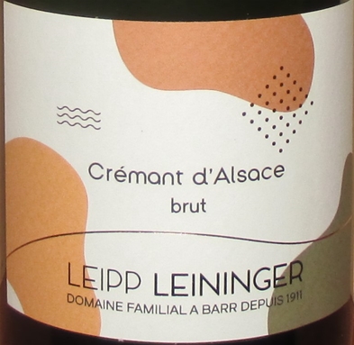 Cremant d'Alsace Brut, Leipp-Leininger, Alsace, Frankrig