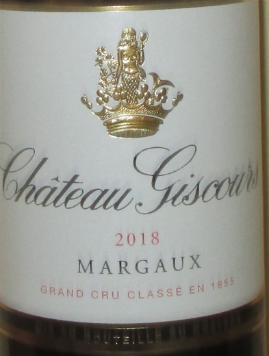 2018 Chateau Giscours, Margaux, Bordeaux, Frankrig