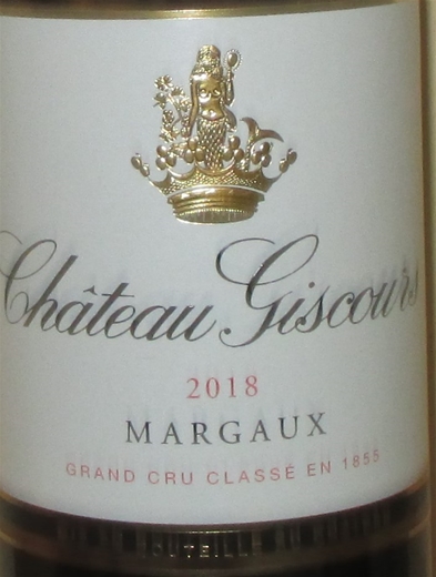 2018 Château Giscours, Margaux, Bordeaux, Frankrig
