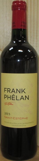 2015 Frank Phelan, Saint-Estephe, Bordeaux, Frankrig