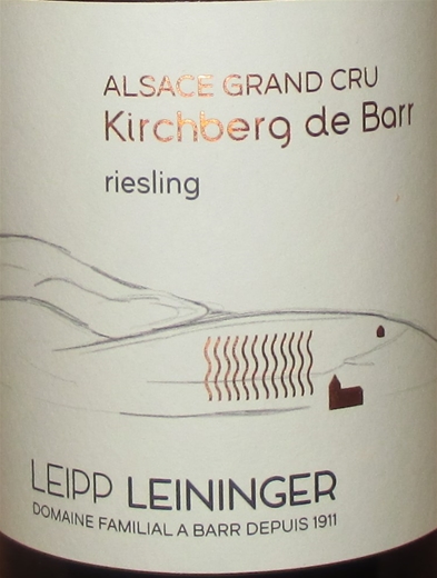 2018 Riesling grand Cru Kirchberg de Barr, Leipp-Leininger, Alsace, Frankrig
