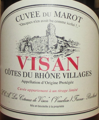 2016 Visan, Cave de Visan, Rhône, Frankrig 