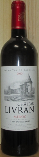 2010 Chateau Livran, Medoc, Bordeaux, Frankrig