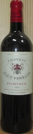 2012 Chateau Haut Ferrand, Pomerol, Bordeaux, Frankrig