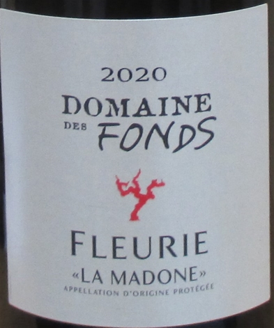 2020 Fleurie La Madone, Domaine des Fonds, Beaujolais, Frankrig