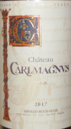 2017 Chateau Carlmagnus, Fronsac, Bordeaux, Frankrig