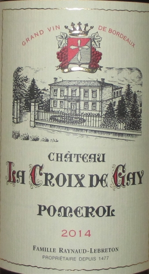2014 Chateau La Croix du Gay, Pomerol, Frankrig