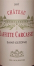 2017 Chateau Lafitte-Carcasset, Saint-Estephe, Bordeaux, Frankrig