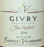 2016 Givry "Jean Chofflet" Domaine Chofflet-Valdenaire, Bourgogne, Frankrig