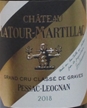2018 Château Latour-Martillac, Pessac-Leognan Blanc, Bordeaux, Frankrig