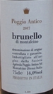2017 Poggio Antico, Brunello di Montalcino, Italien